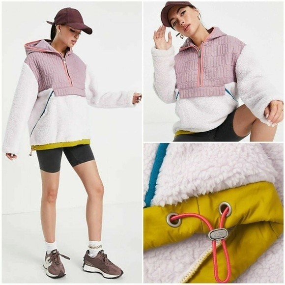 * NWOT UGG Women’s Iggy Sherpa Pullover Size Small UGG Hoodie $198 NEW - Picture 1 of 16